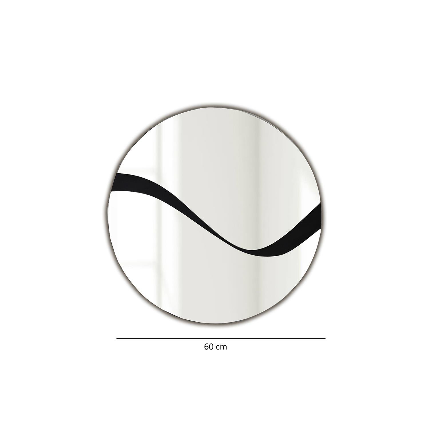 NEOstill - Abstract Ayna  No:3 /  Yuvarlak Siyah