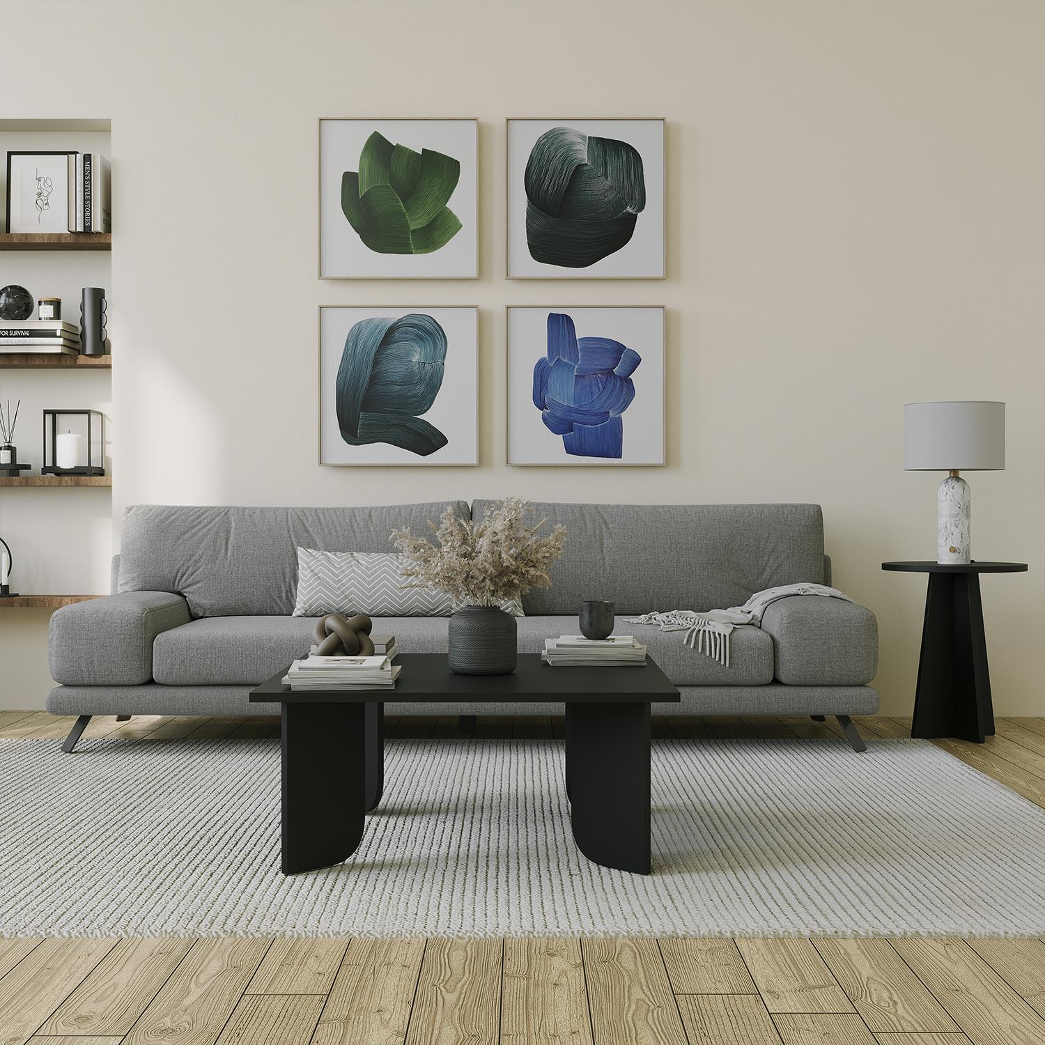 NEOstill - Bilancia Sehpa / Siyah Renk & 80X80 cm