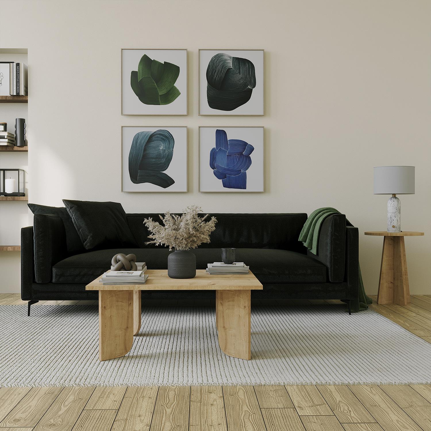 NEOstill - Bilancia Sehpa/Safir Meşe Renk&80X80 cm