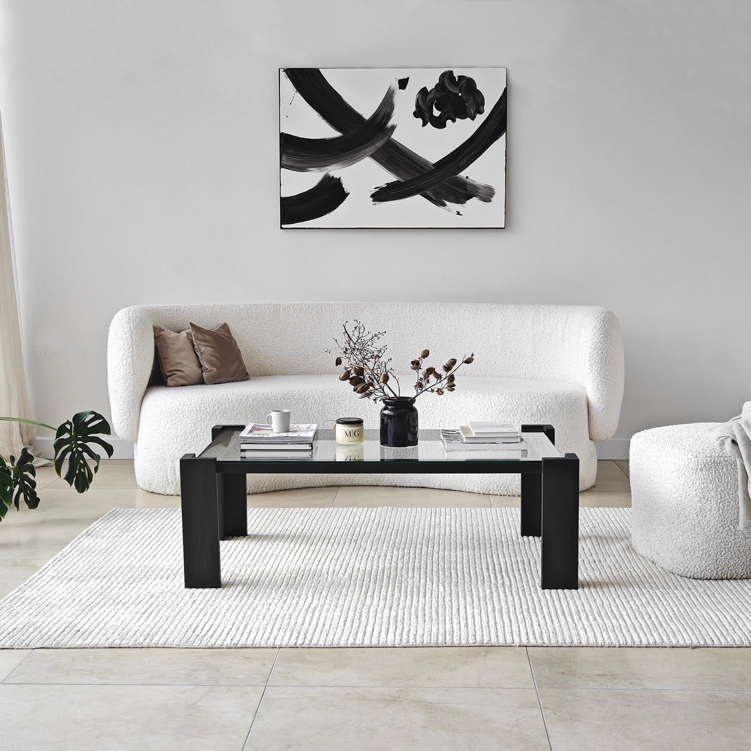 NEOstill - Castello Masif Sehpa /Antrasit 111x71cm