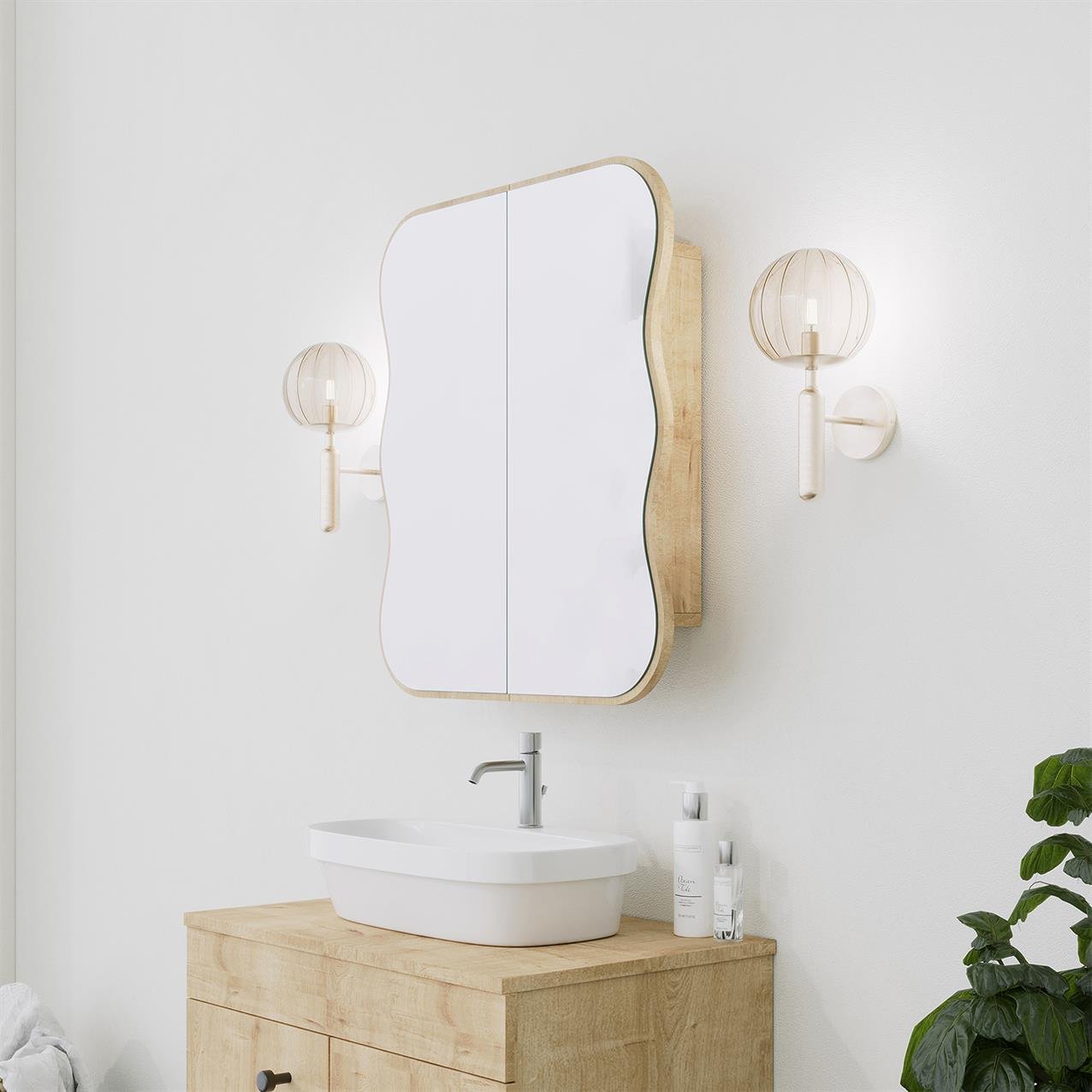 NEOstill - Day Dream Aynalı Banyo Dolabı/Meşe 60cm