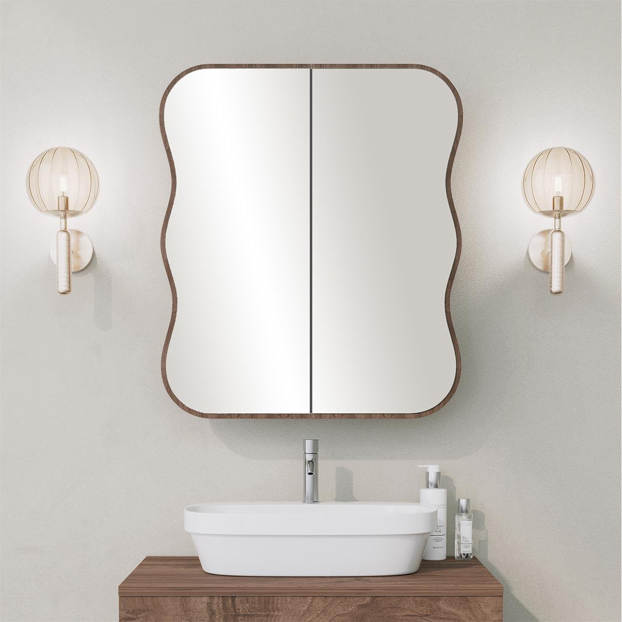NEOstill -Day Dream Aynalı Banyo Dolabı/Ceviz 60cm