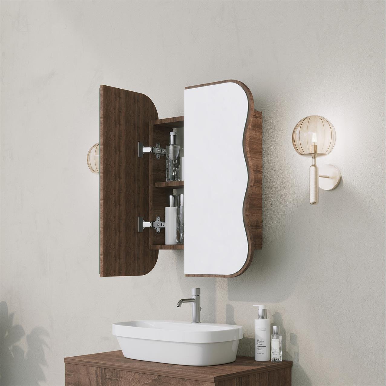 NEOstill -Day Dream Aynalı Banyo Dolabı/Ceviz 60cm