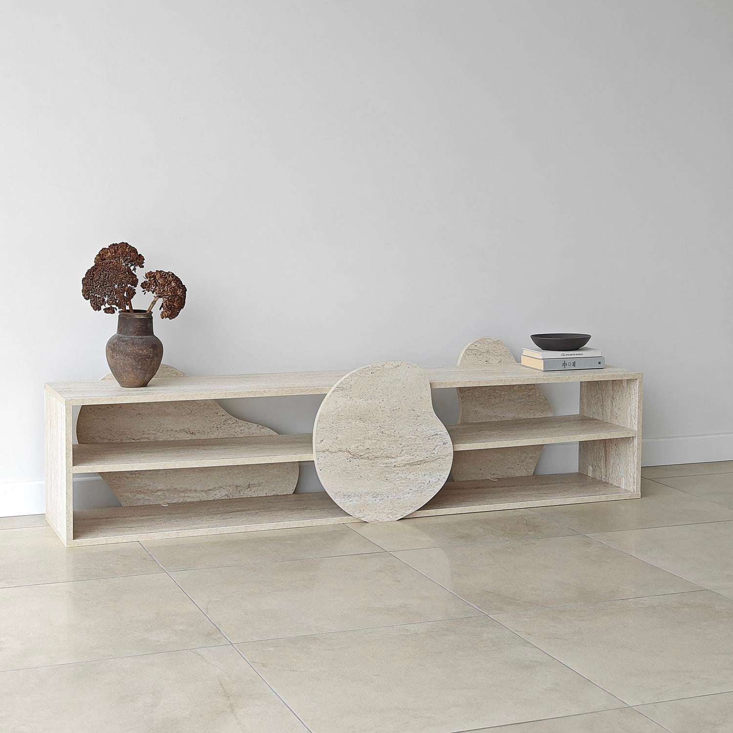 NEOstill - Fluida Tv Sehpası Traverten Desen/180cm