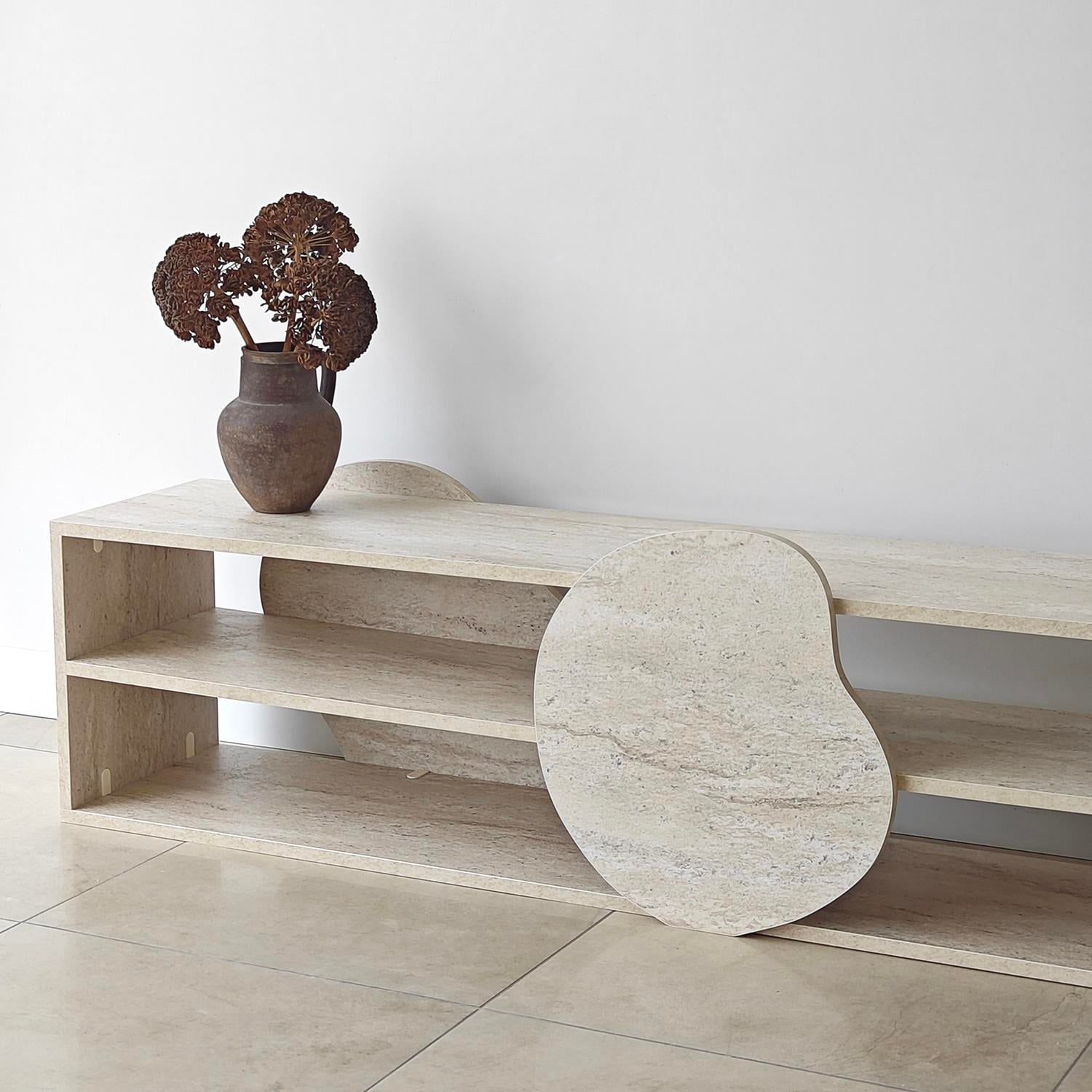 NEOstill - Fluida Tv Sehpası Traverten Desen/180cm