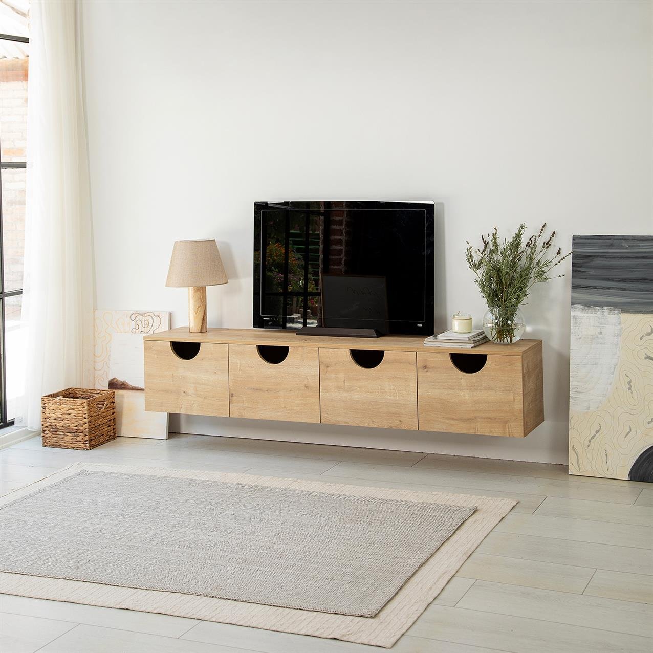 NEOstill - Four Seasons Duvar Tv Ünitesi/Meşe Renk