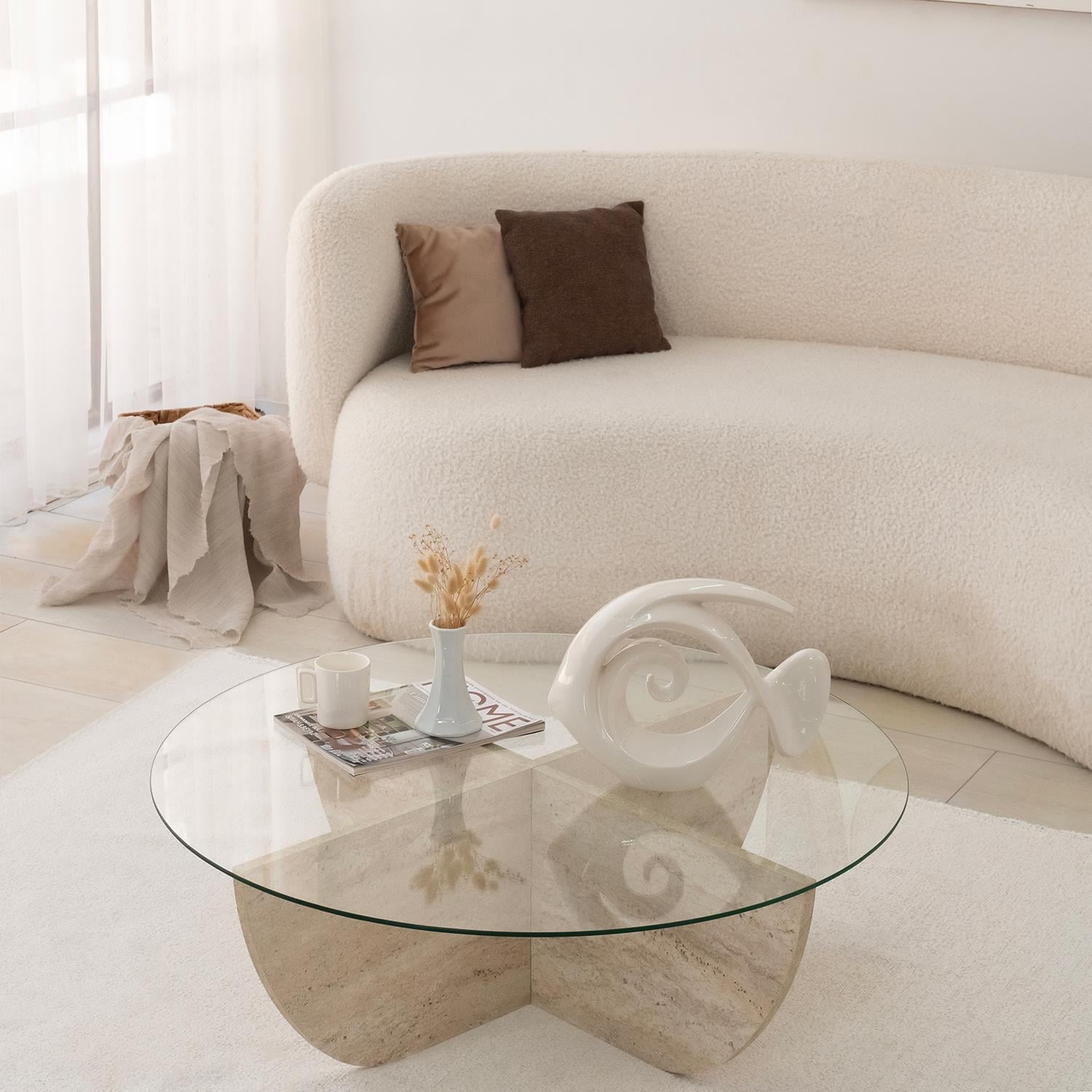 NEOstill - Lily Cam Sehpa / Traverten Desen