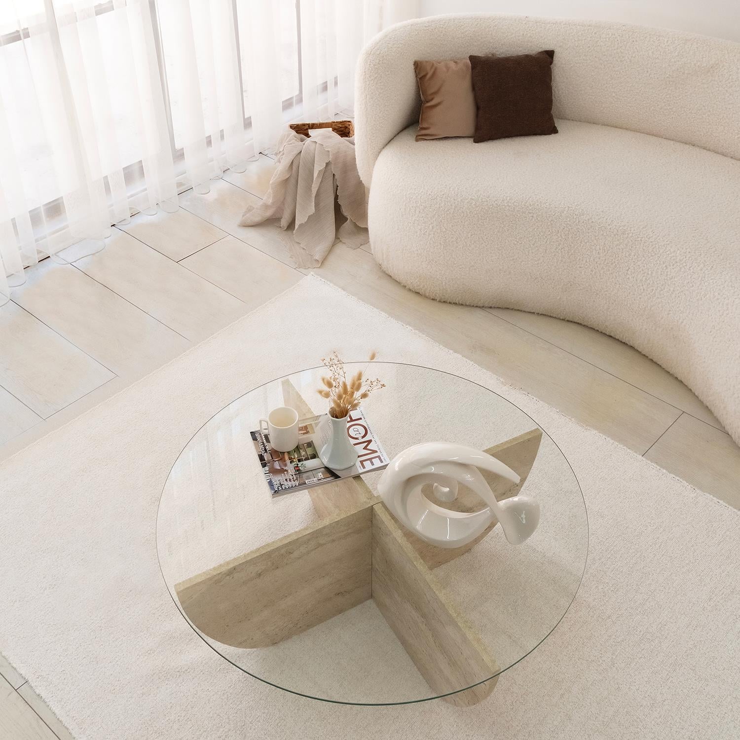 NEOstill - Lily Cam Sehpa / Traverten Desen