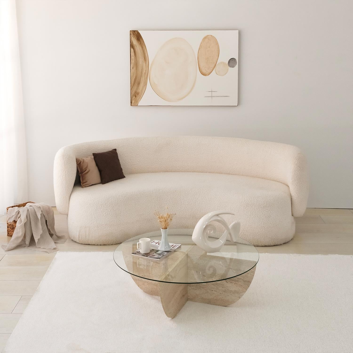 NEOstill - Lily Cam Sehpa / Traverten Desen