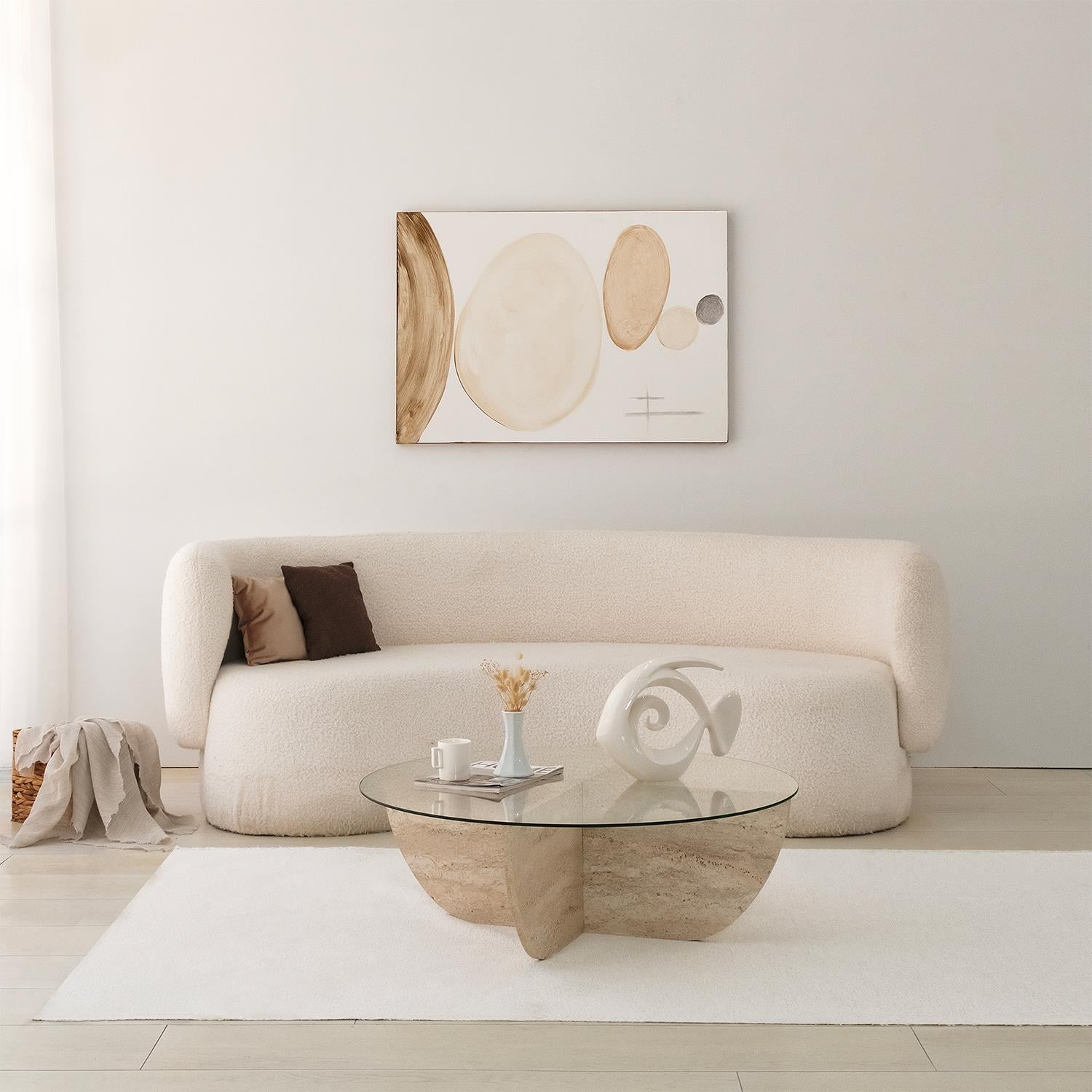 NEOstill - Lily Cam Sehpa / Traverten Desen