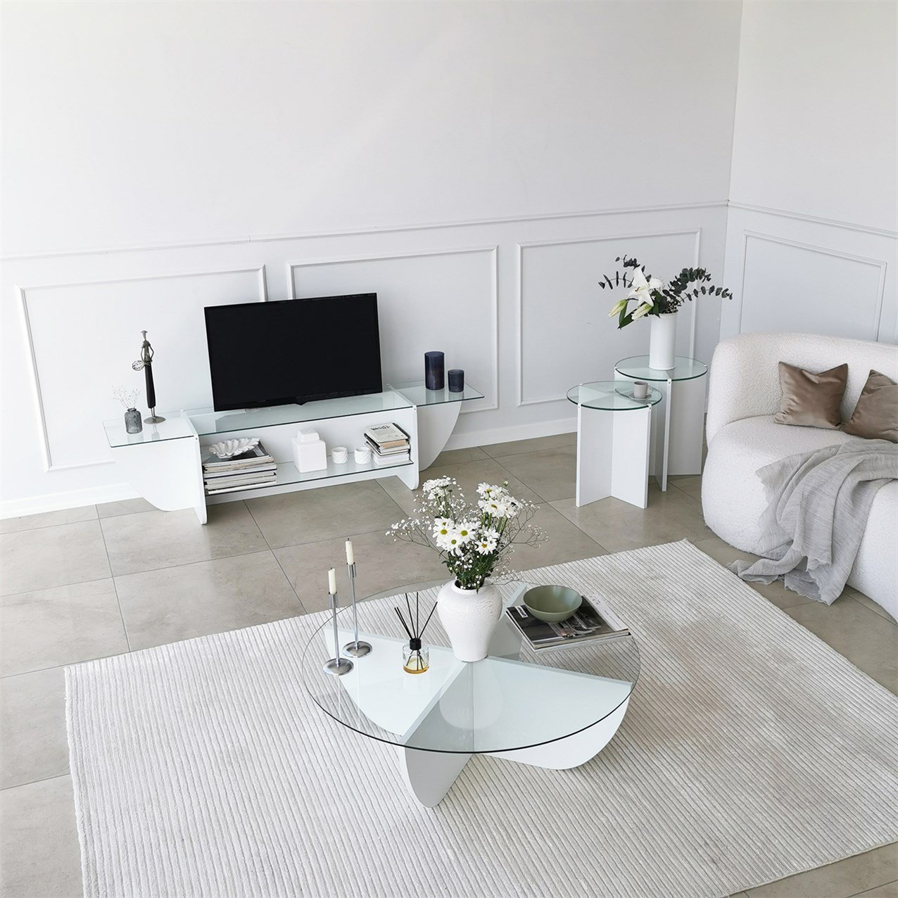 NEOstill - Lily Tv Sehpası / Beyaz