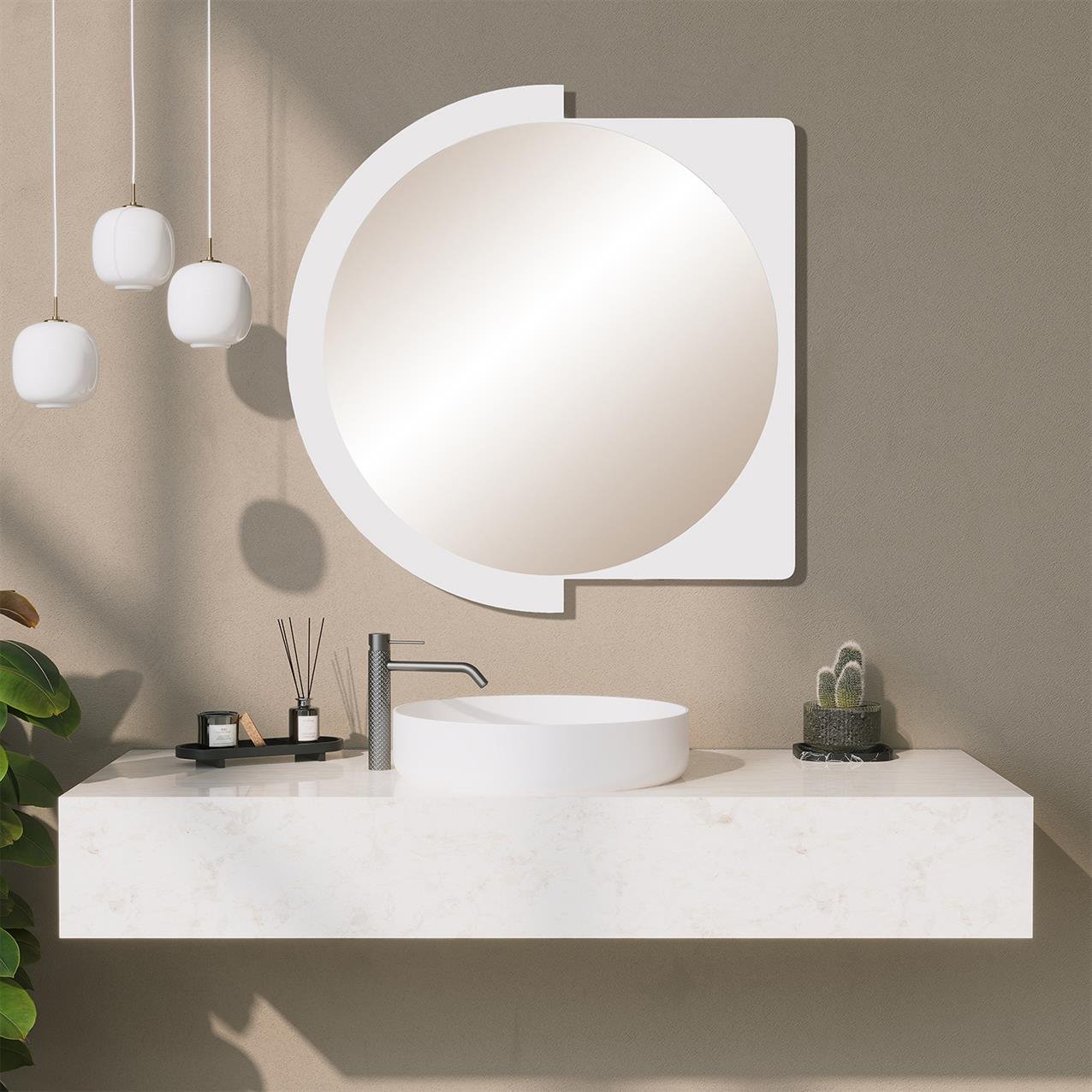 NEOstill - Lucky Banyo Aynası  / Beyaz