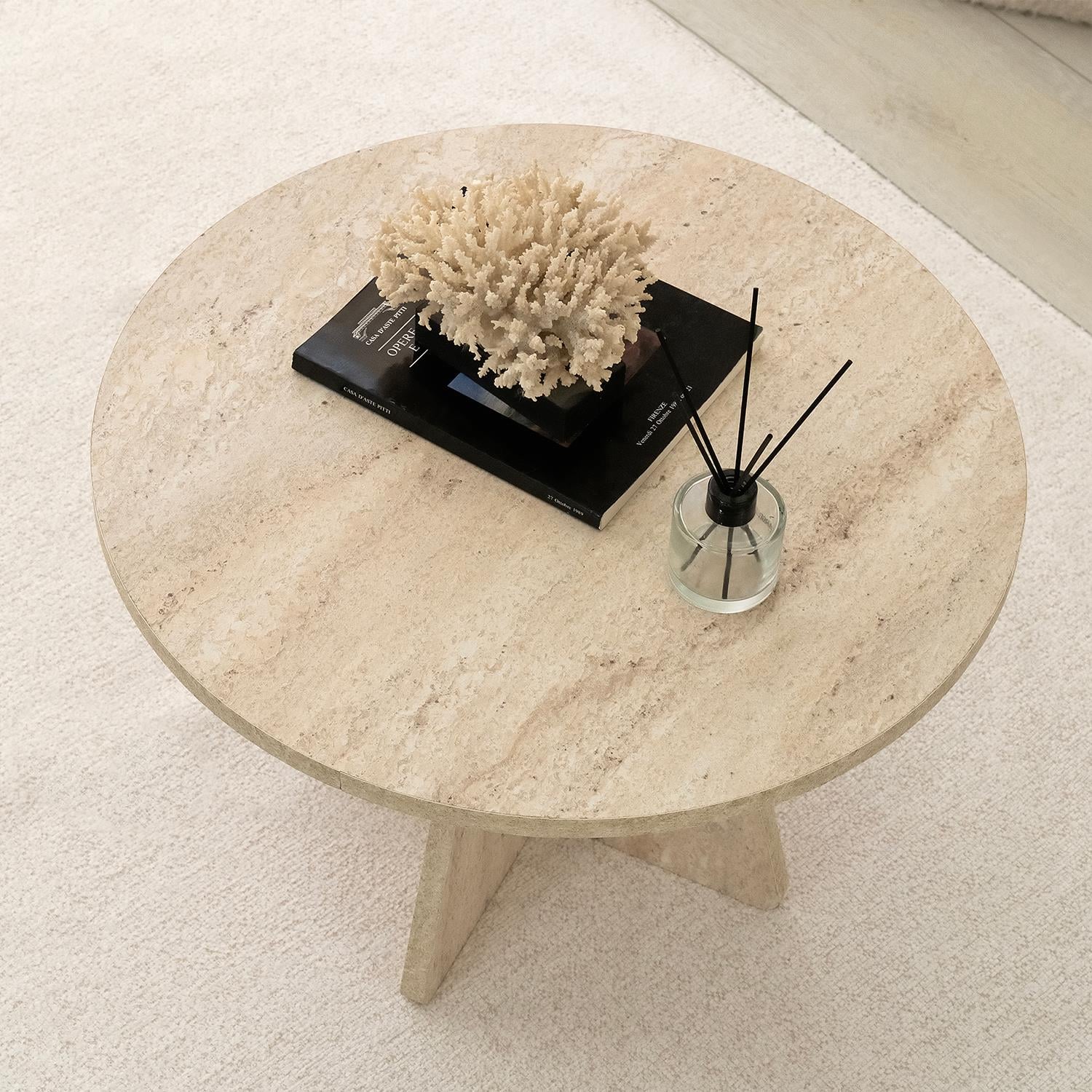 NEOstill - Mushroom Sehpa / Traverten Desen