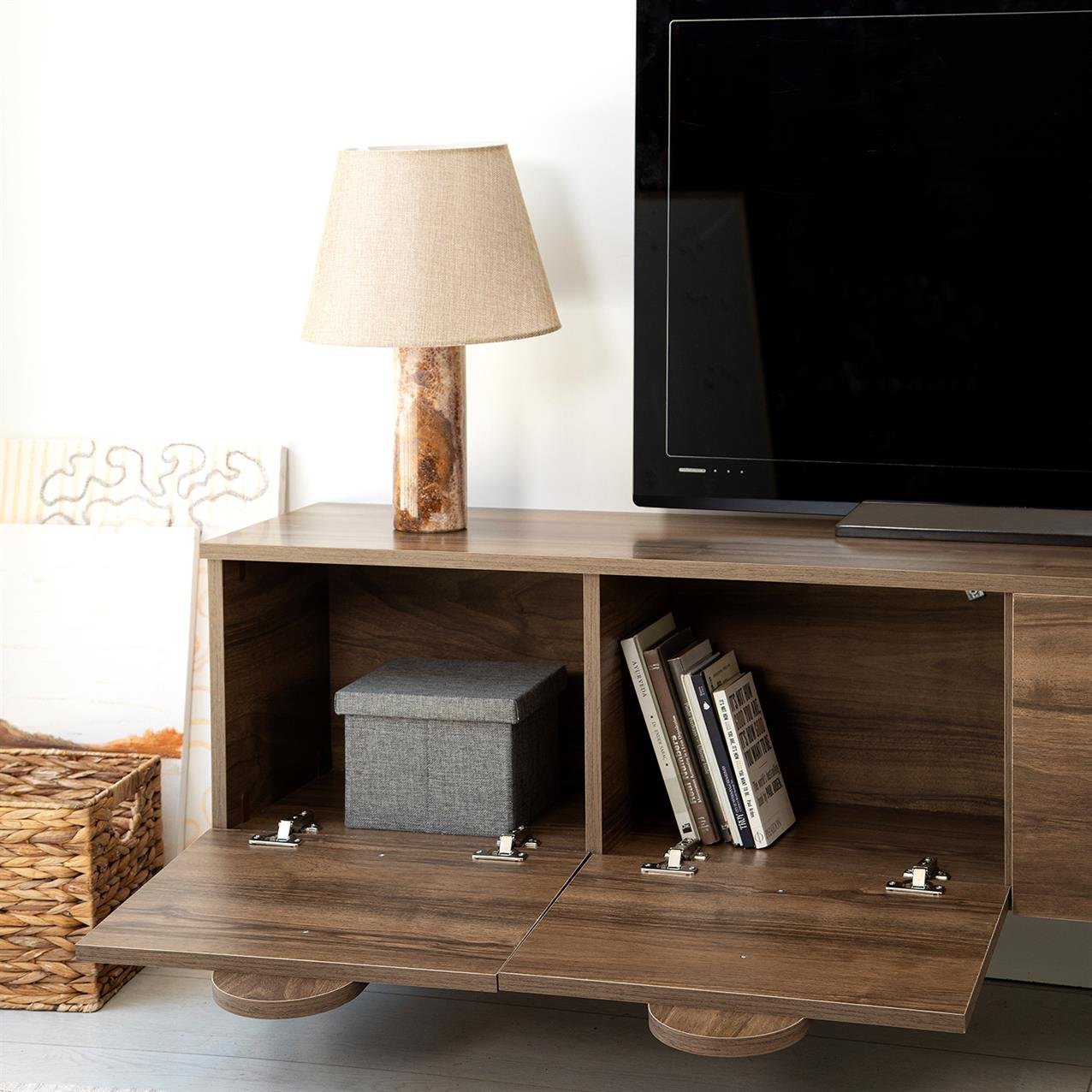 NEOstill - New Line Duvar Tv Ünitesi / Ceviz Renk