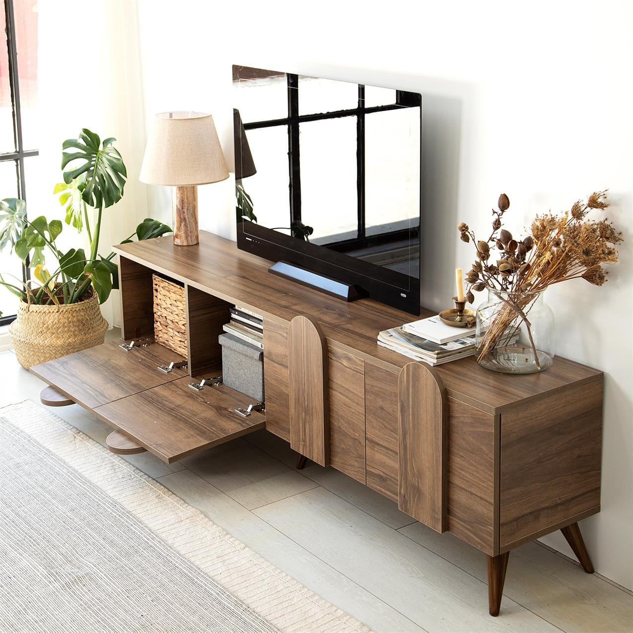 NEOstill -New Line Tv Sehpası / Ceviz Renk