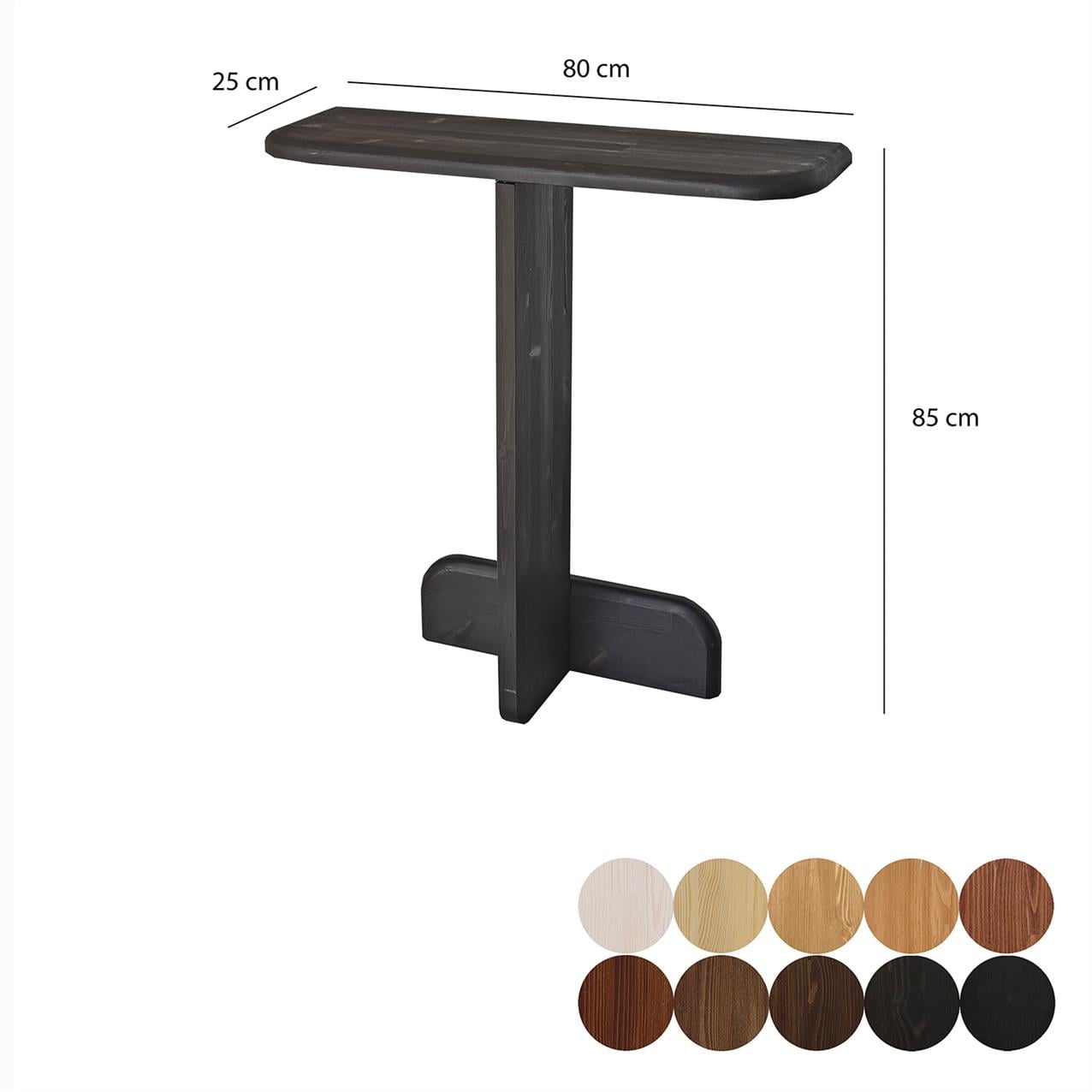 NEOstill -Pratico Dresuar/Antrasit Renk Masif 80cm