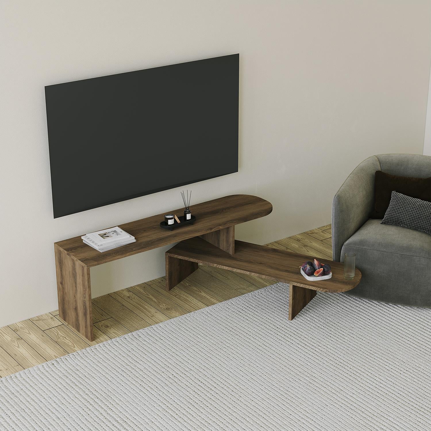 NEOstill - Puzzle Hareketli Tv Sehpası - Ceviz
