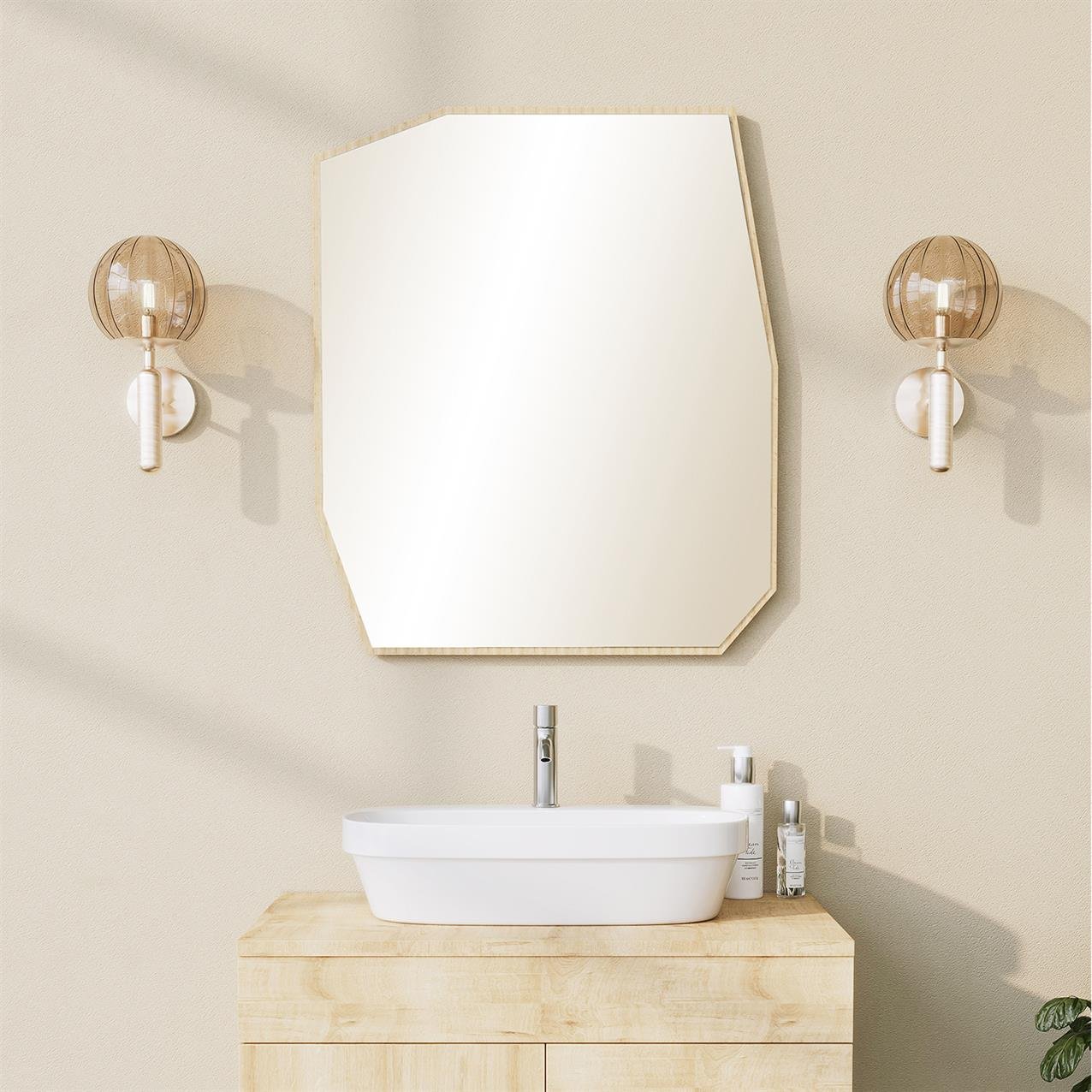 NEOstill - Quartz Banyo Aynası / Safir Meşe