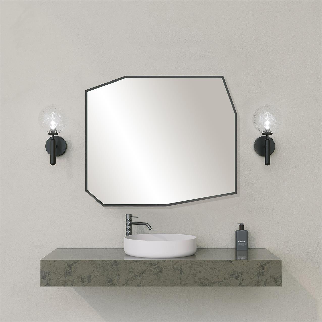 NEOstill - Quartz Banyo Aynası / Siyah