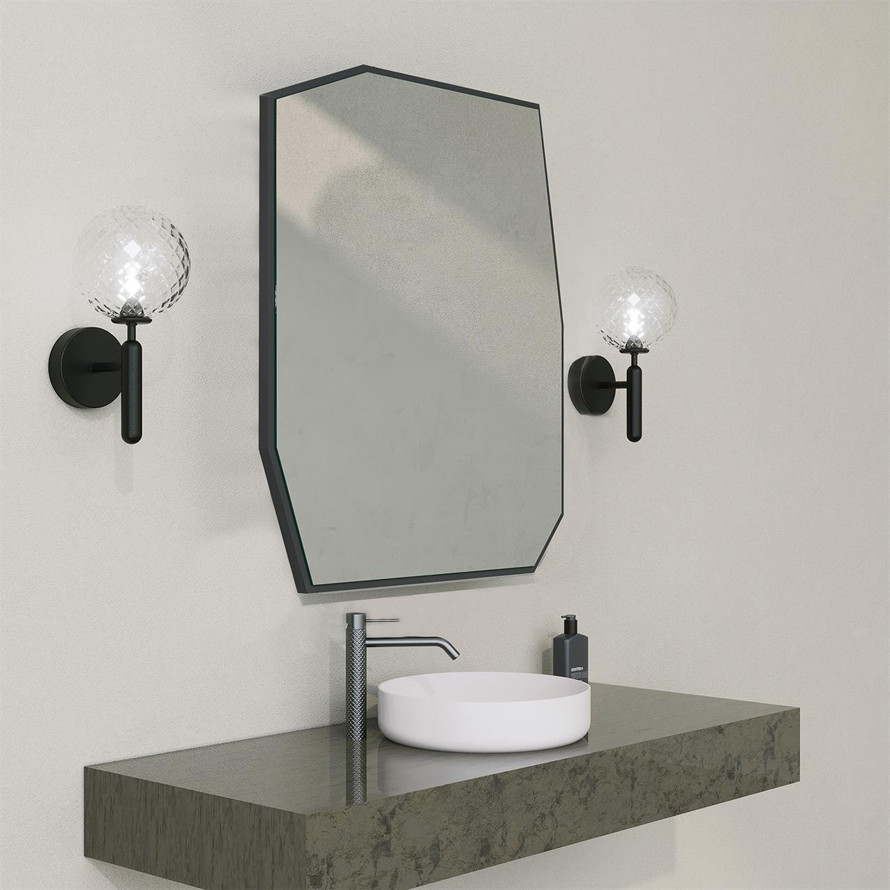 NEOstill - Quartz Banyo Aynası / Siyah