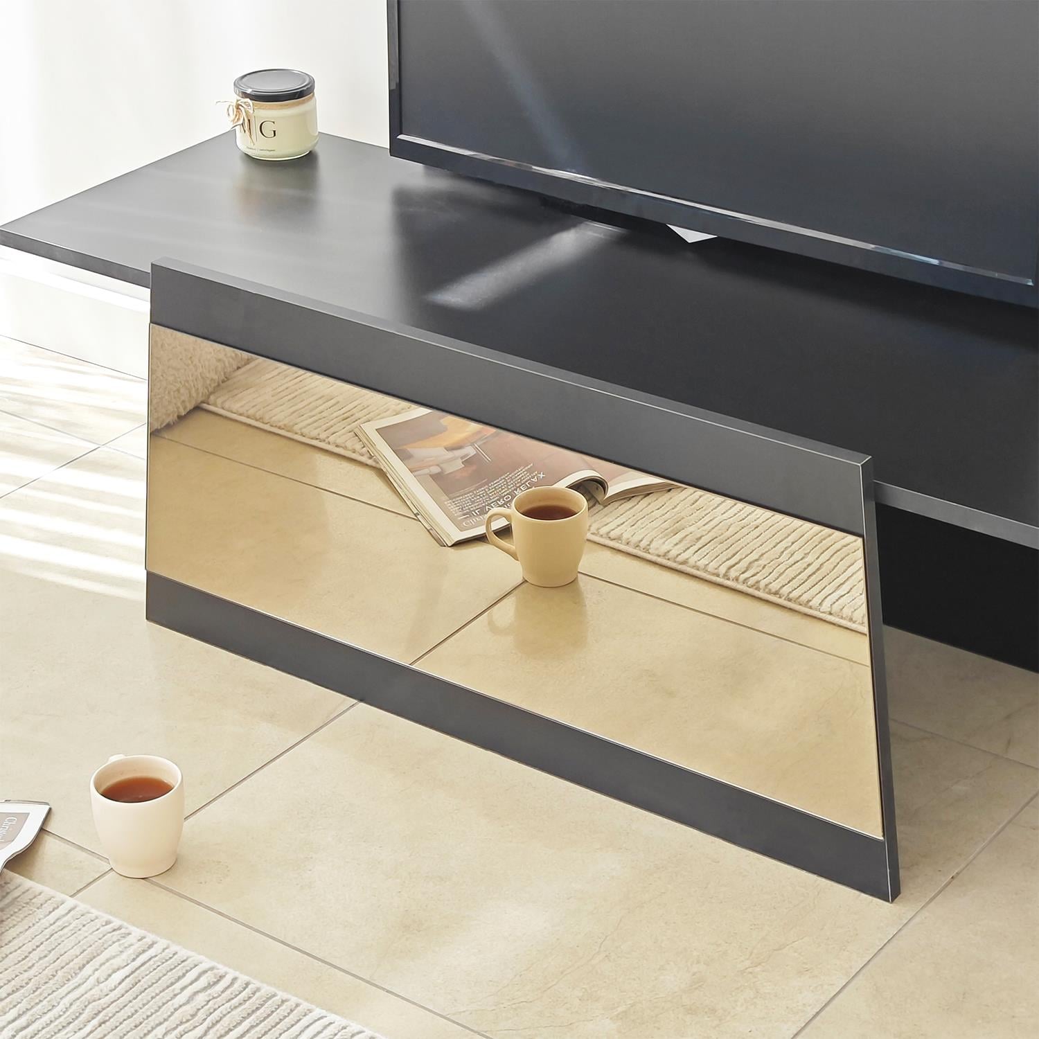 NEOstill - Queen Tv Sehpası 120cm Siyah-Bronz Ayna