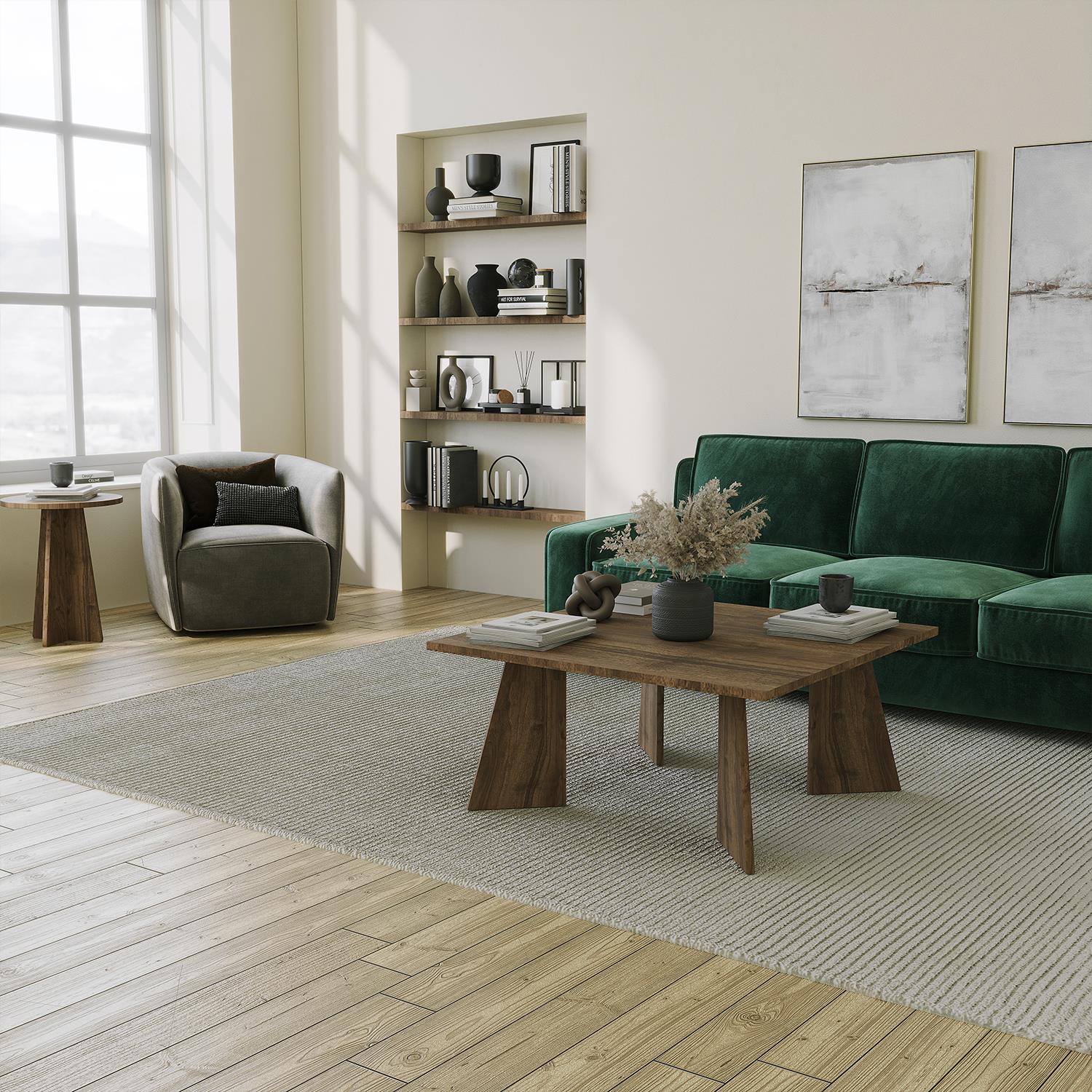 NEOstill - Stiletto Sehpa / Ceviz Renk & 80X80 cm