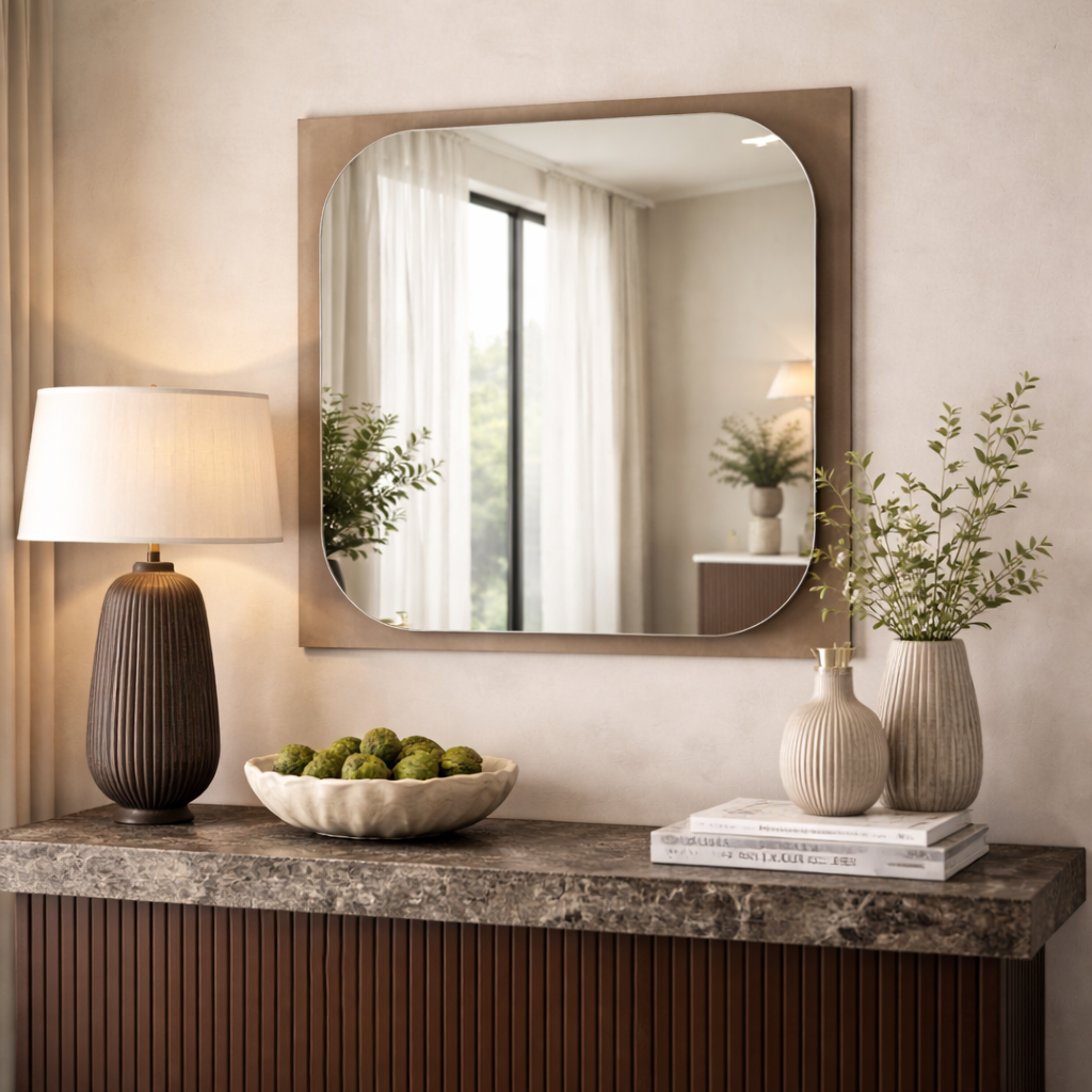 NEOstill - Trasparenza Bronz Camlı Ayna 65x65