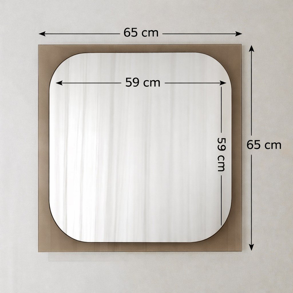 NEOstill - Trasparenza Bronz Camlı Ayna 65x65