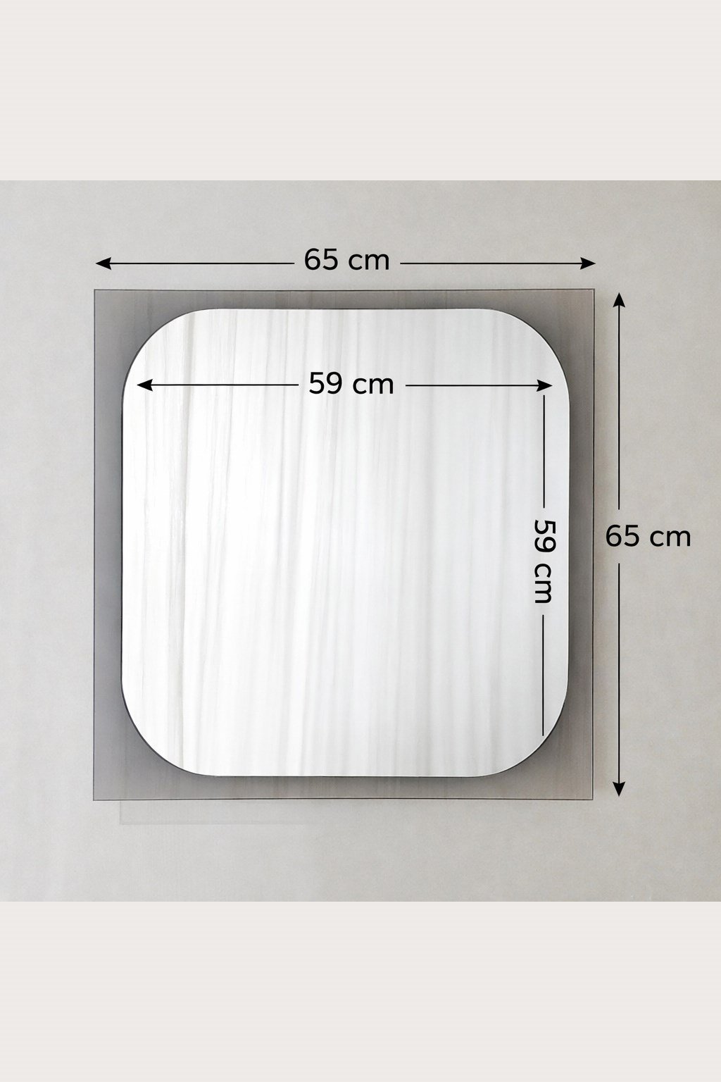 NEOstill - Trasparenza Füme Camlı Ayna 65x65