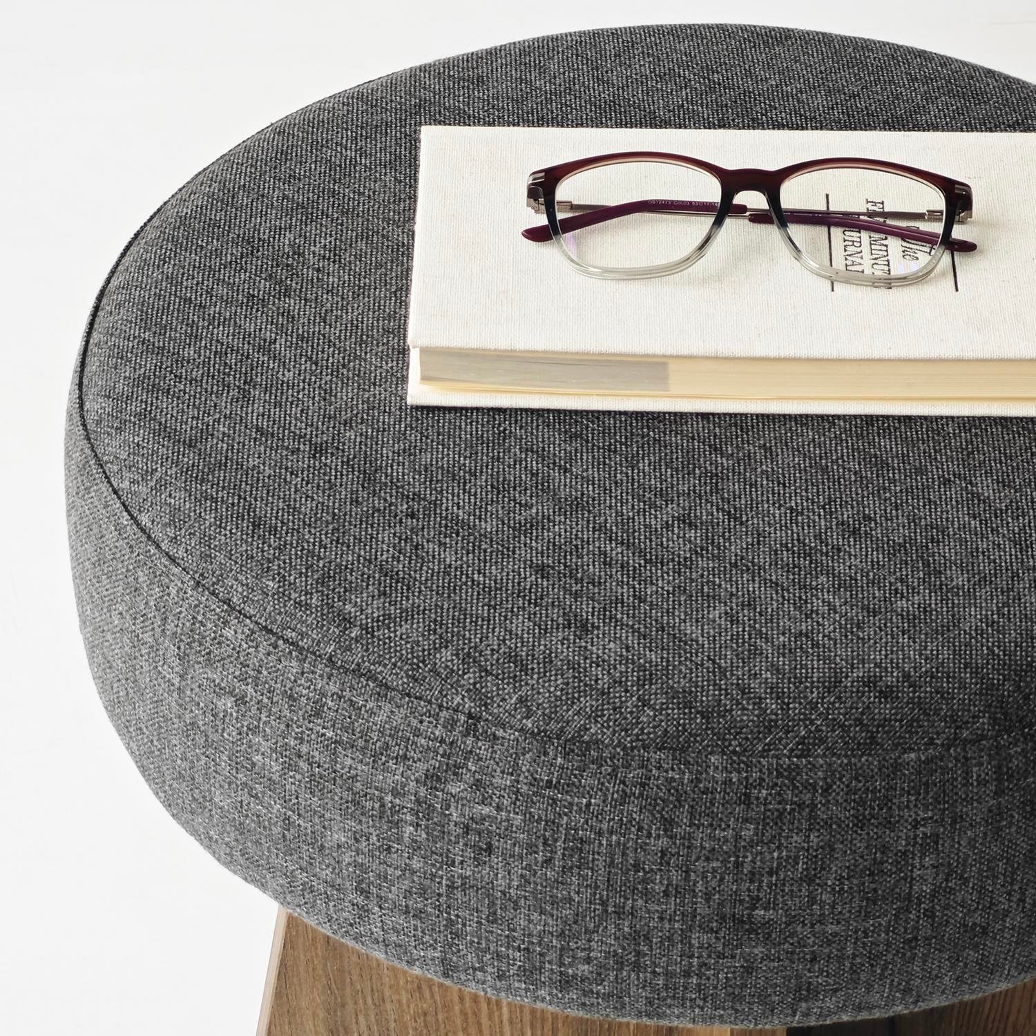 NEOstill - Zen Puf / 40 cm - Antrasit - Ceviz