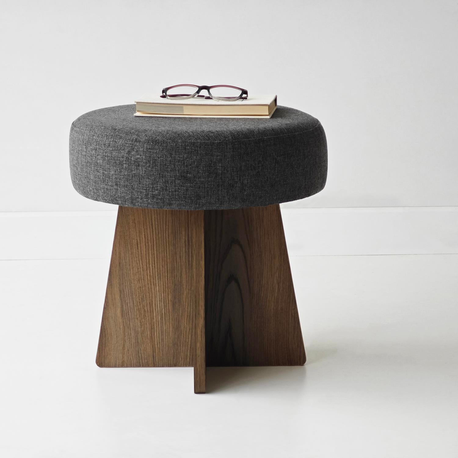 NEOstill - Zen Puf / 40 cm - Antrasit - Ceviz