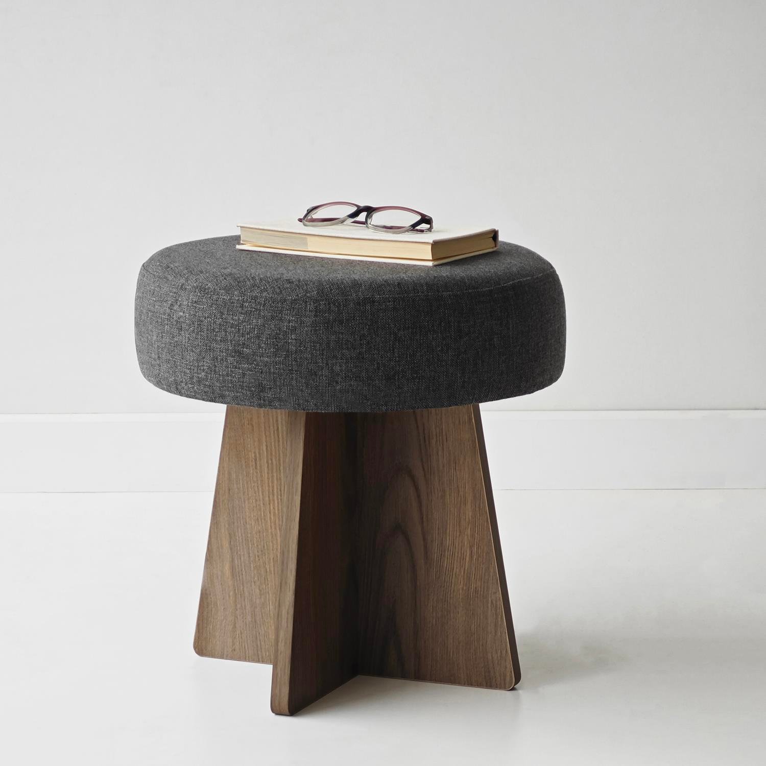 NEOstill - Zen Puf / 40 cm - Antrasit - Ceviz