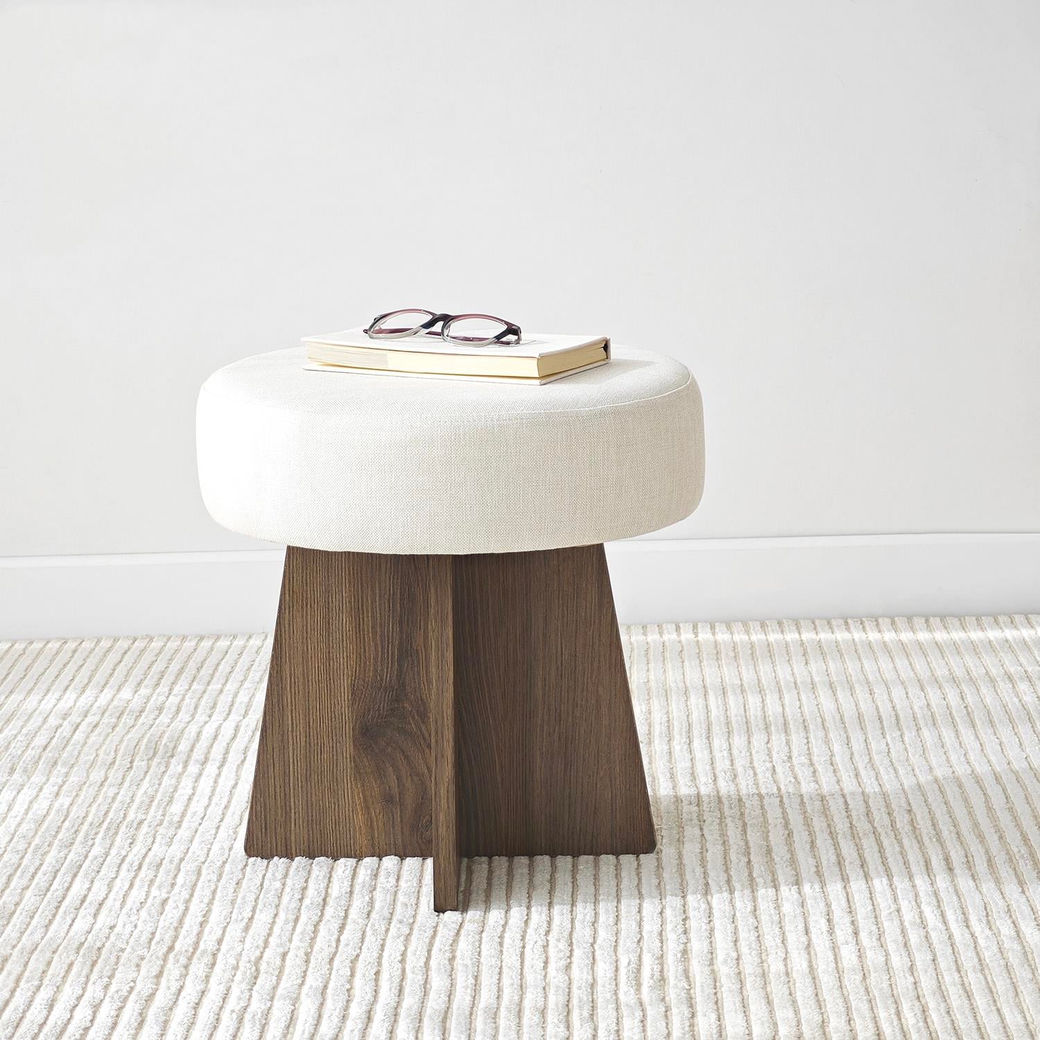 NEOstill - Zen Puf / 40 cm - Bej - Ceviz