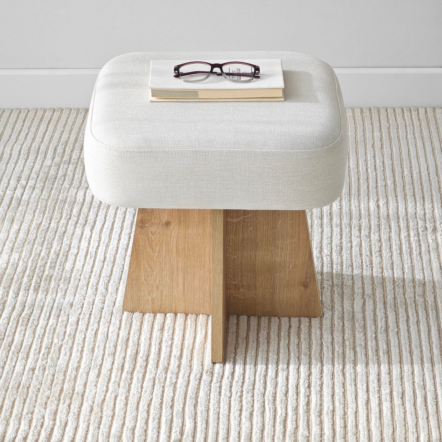 NEOstill - Zen Puf / 40x40 - Bej - Meşe
