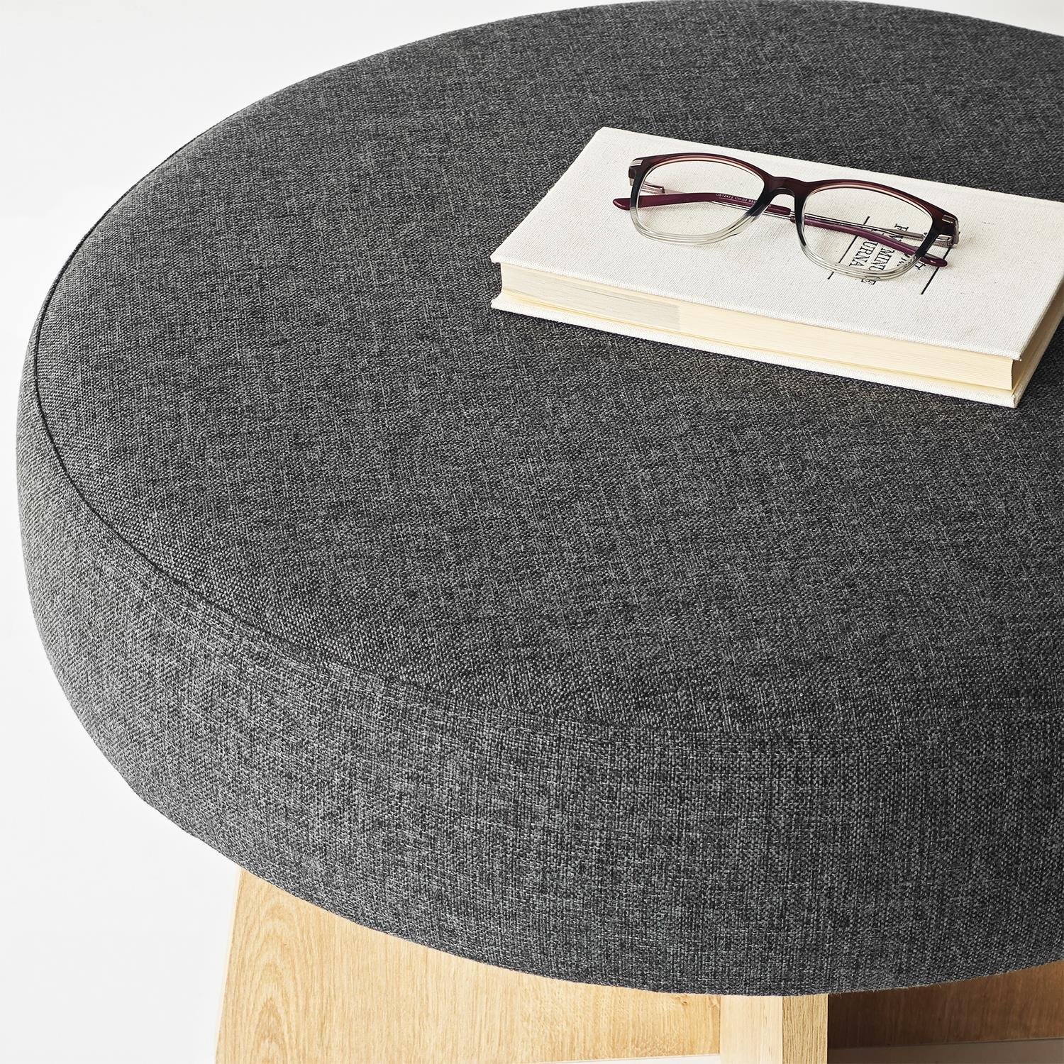 NEOstill - Zen Puf / 60 cm - Antrasit - Meşe