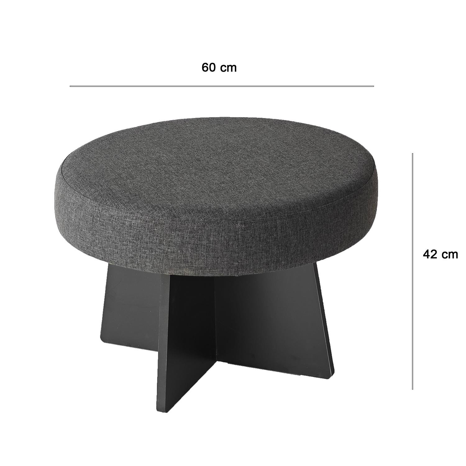 NEOstill - Zen Puf / 60 cm - Antrasit - Siyah
