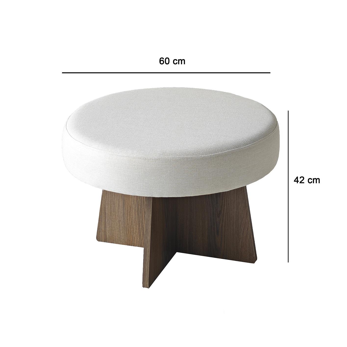 NEOstill - Zen Puf / 60 cm - Bej - Ceviz