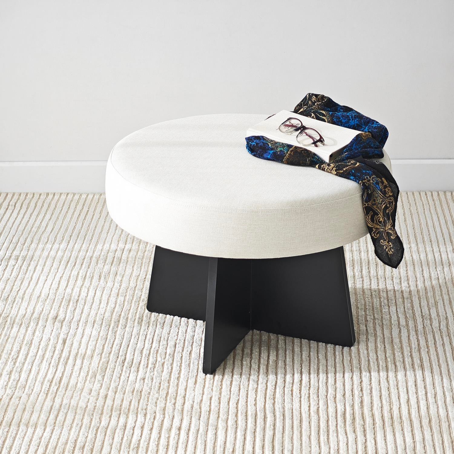 NEOstill - Zen Puf / 60 cm - Bej - Siyah