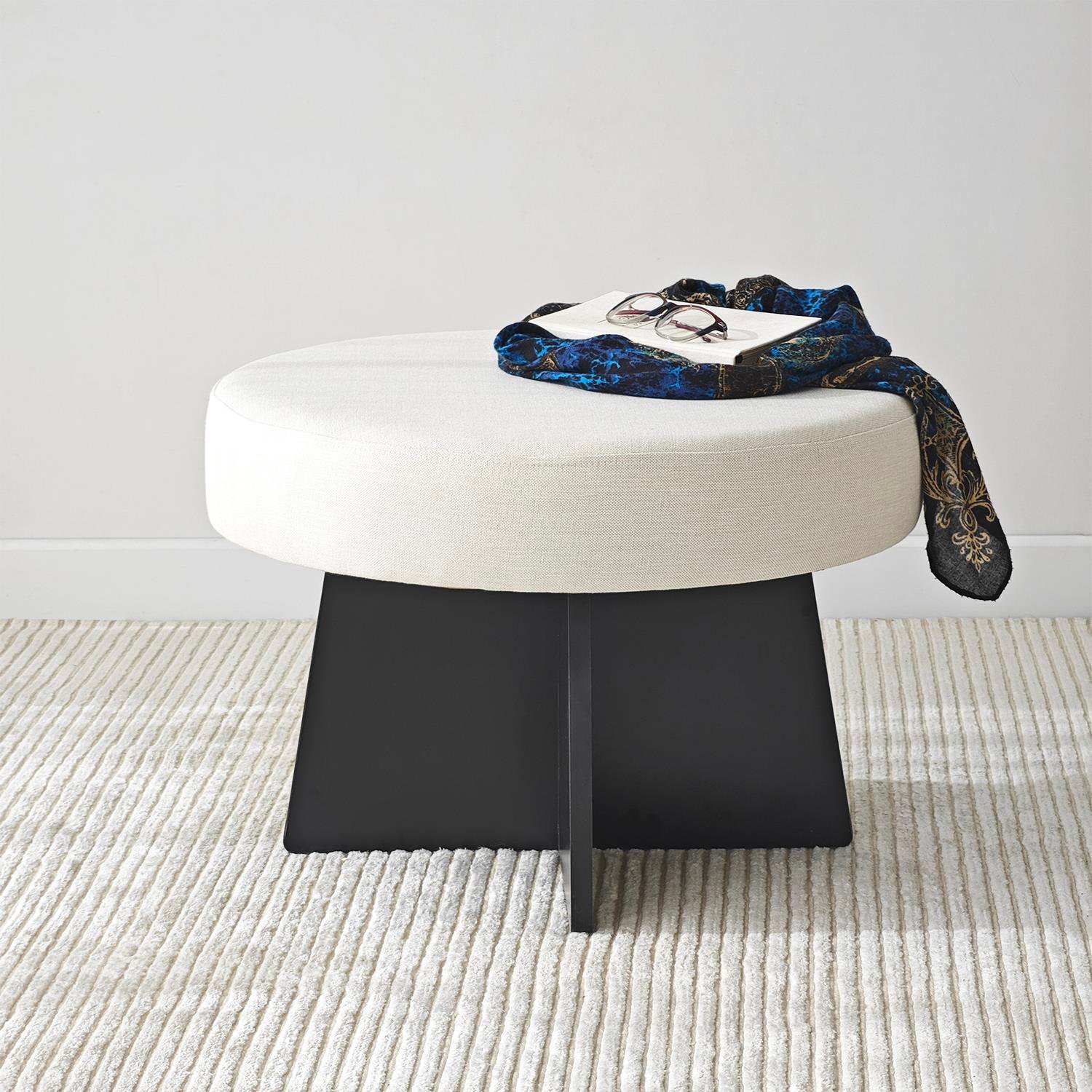 NEOstill - Zen Puf / 60 cm - Bej - Siyah
