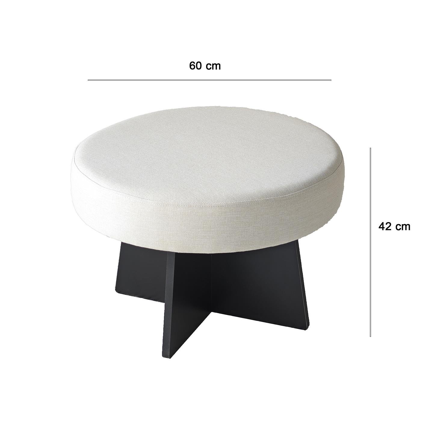 NEOstill - Zen Puf / 60 cm - Bej - Siyah