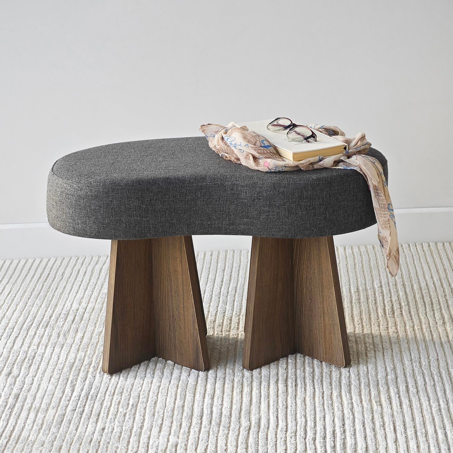 NEOstill - Zen Puf / 70x40 - Antrasit - Ceviz