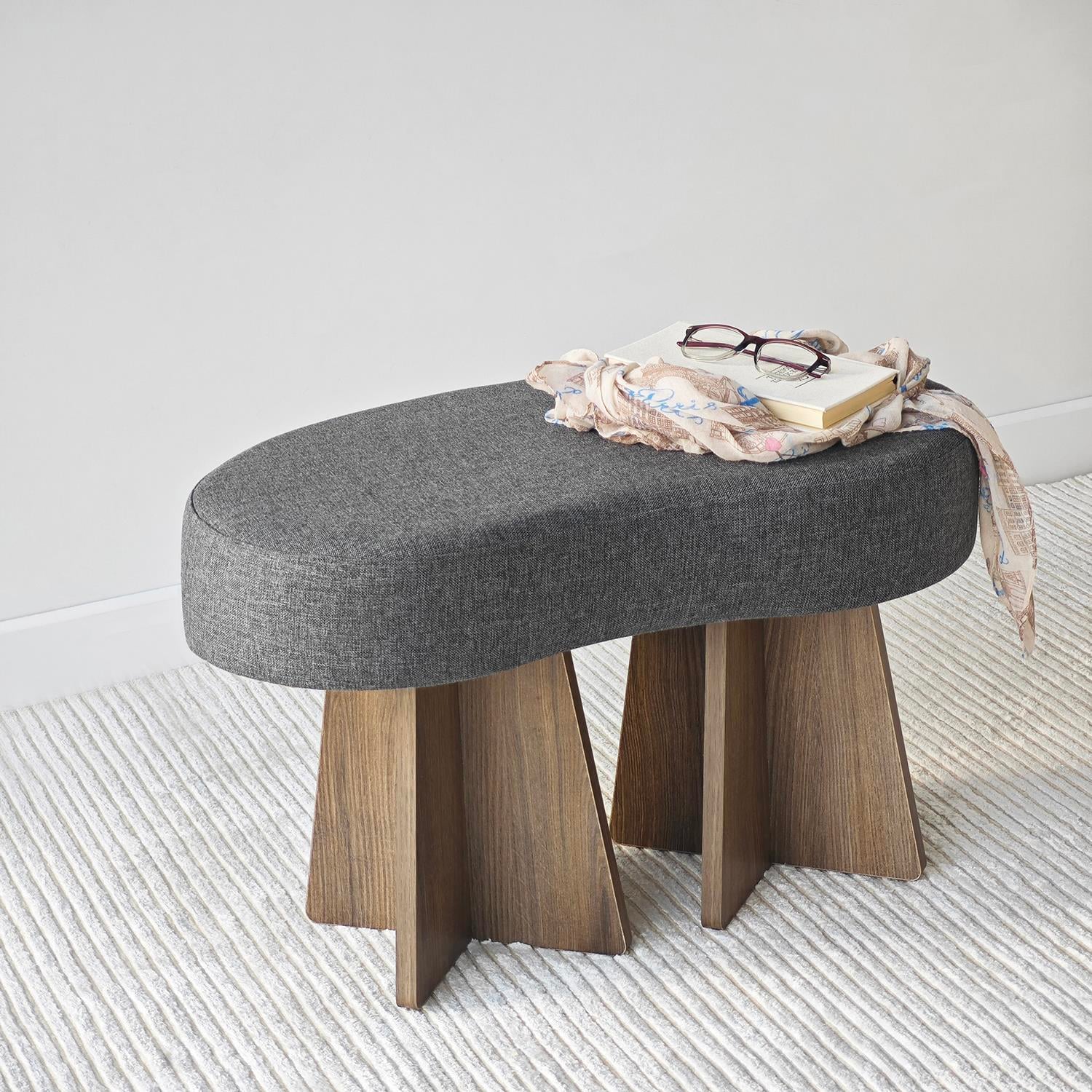 NEOstill - Zen Puf / 70x40 - Antrasit - Ceviz