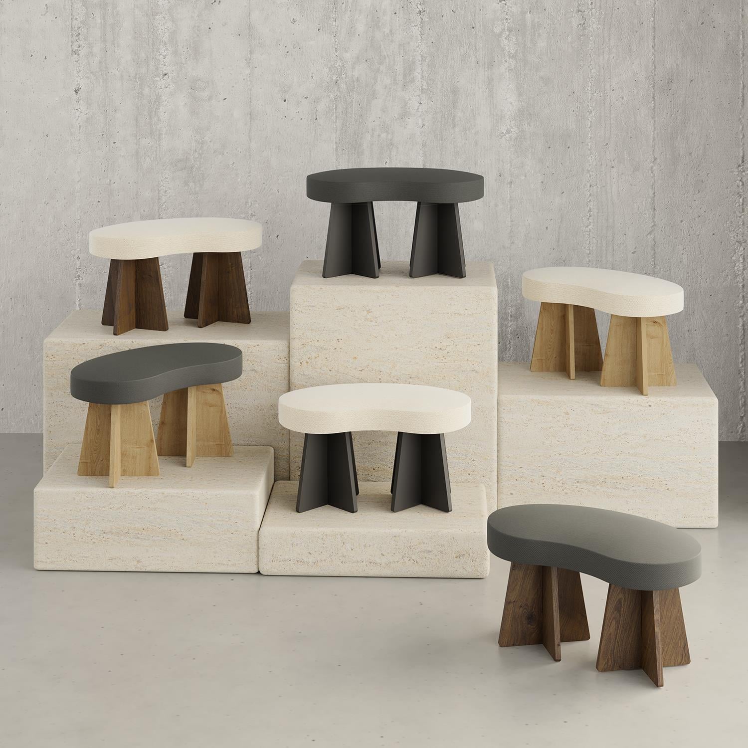 NEOstill - Zen Puf / 70x40 - Antrasit - Ceviz