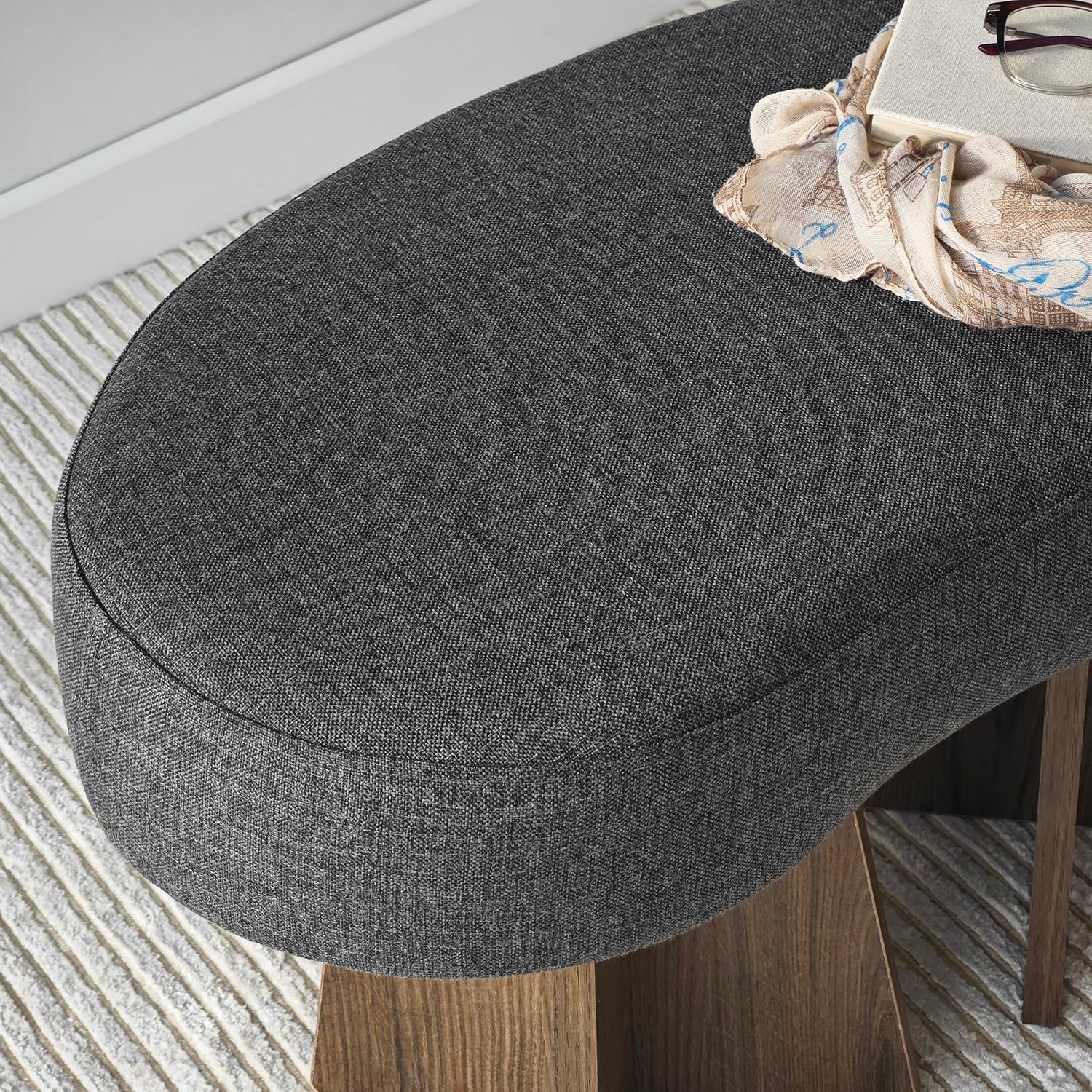 NEOstill - Zen Puf / 70x40 - Antrasit - Ceviz