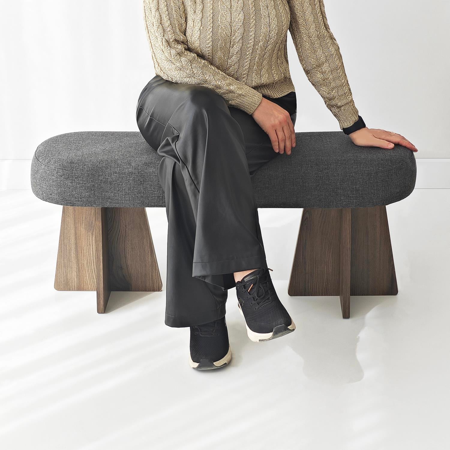 NEOstill - Zen Puf-Bench / 100x30-Antrasit-Ceviz