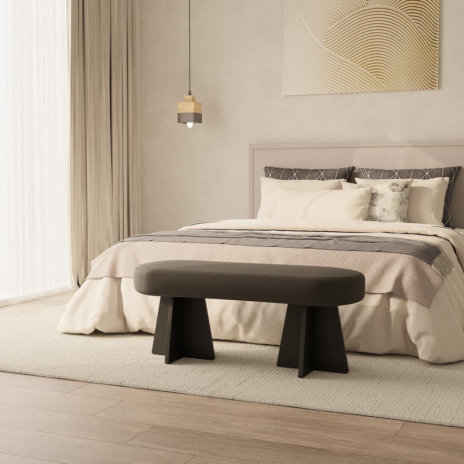 NEOstill - Zen Puf-Bench / 100x30-Antrasit-Siyah