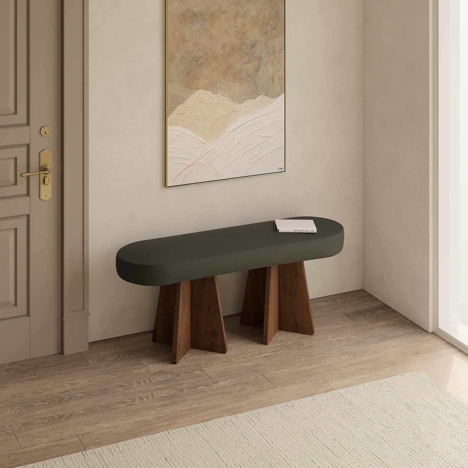 NEOstill - Zen Puf-Bench / 100x30-Antrasit-Ceviz