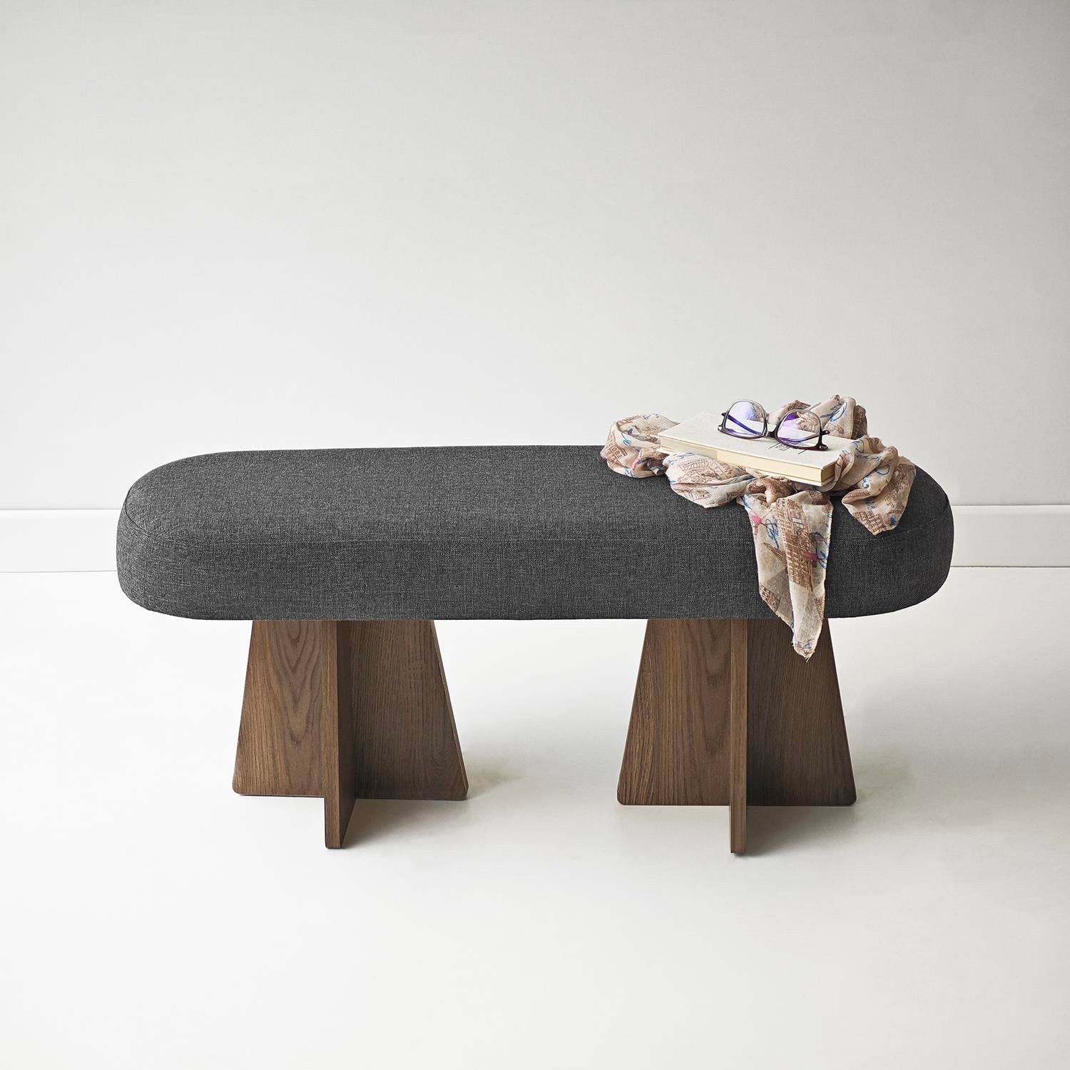 NEOstill - Zen Puf-Bench / 100x30-Antrasit-Ceviz