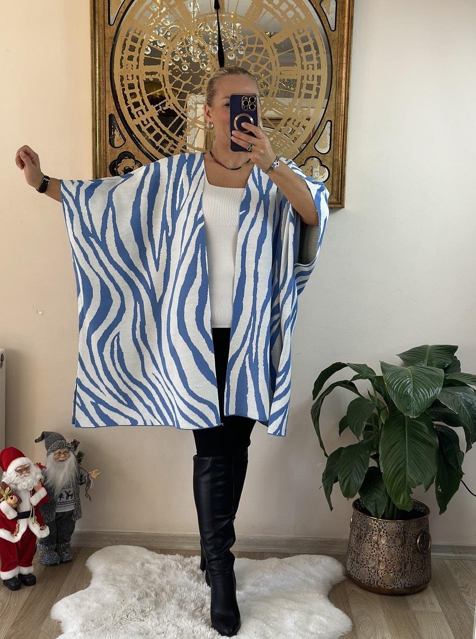 208 Salaş Model Yıldız Detaylı Hırka
