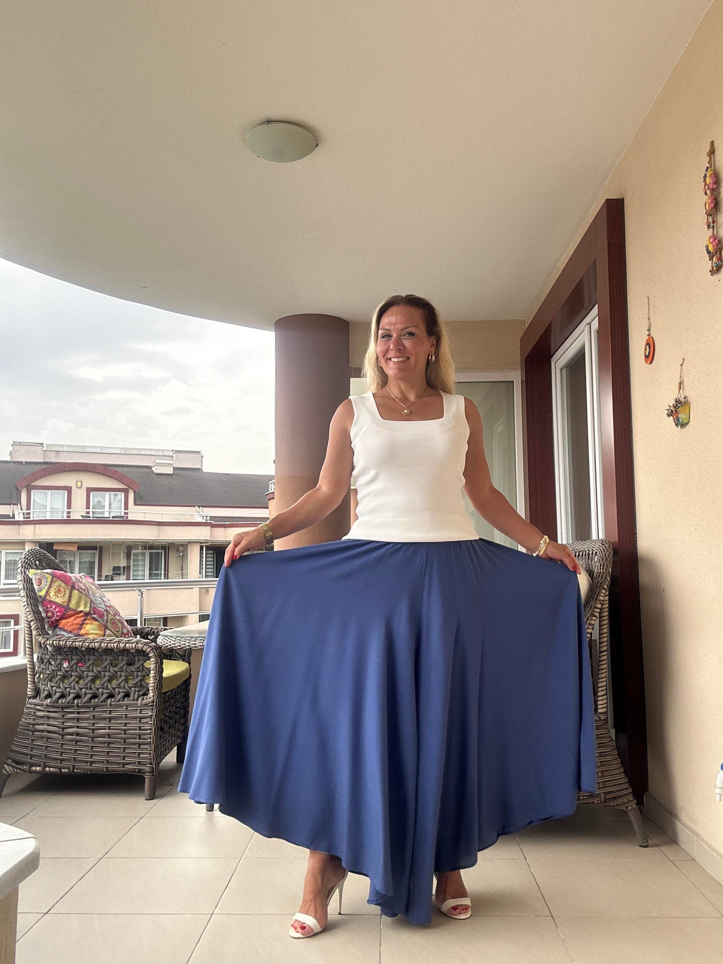 329 Pantalon Etek Mavi Renk